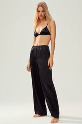 Silk Luminous Pant (Regular) - Black