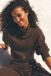 Cropped Serenity Coverup - Espresso