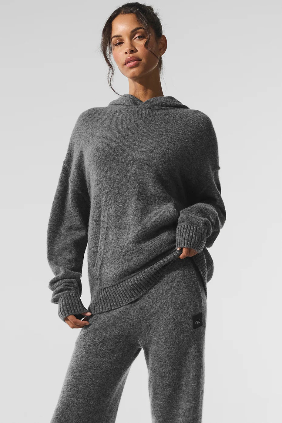Wool Cashmere New Class Hoodie - Platinum Grey