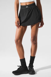 Match Point Tennis Skirt - Black