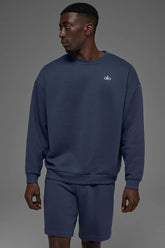 Accolade Crew Neck Pullover - Navy