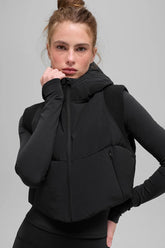 Fast Lane Puffer Vest - Black