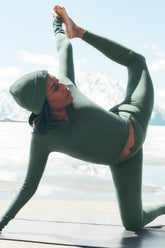 ALO Softsculpt Precision 1/4 Zip Long Sleeve - Clover Green