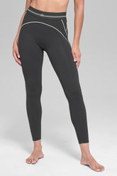 Airbrush High-Waist 7/8 Heart Throb Legging - Anthracite/White