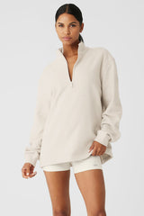 Renown Heavy Weight 1/4 Zip - Bone