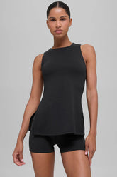 ALO Softsculpt Precision Full Length Bra Tank - Black