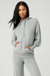 Cashmere Jet Set Hoodie - Dove Grey Heather