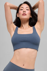 Snuggle Up Sweater Bra - Bluestone
