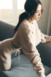 Extreme Cropped Pullover - Macadamia