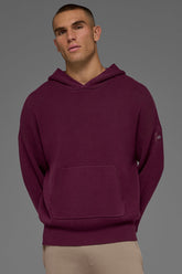 Scholar Hooded Sweater - Burgundy
