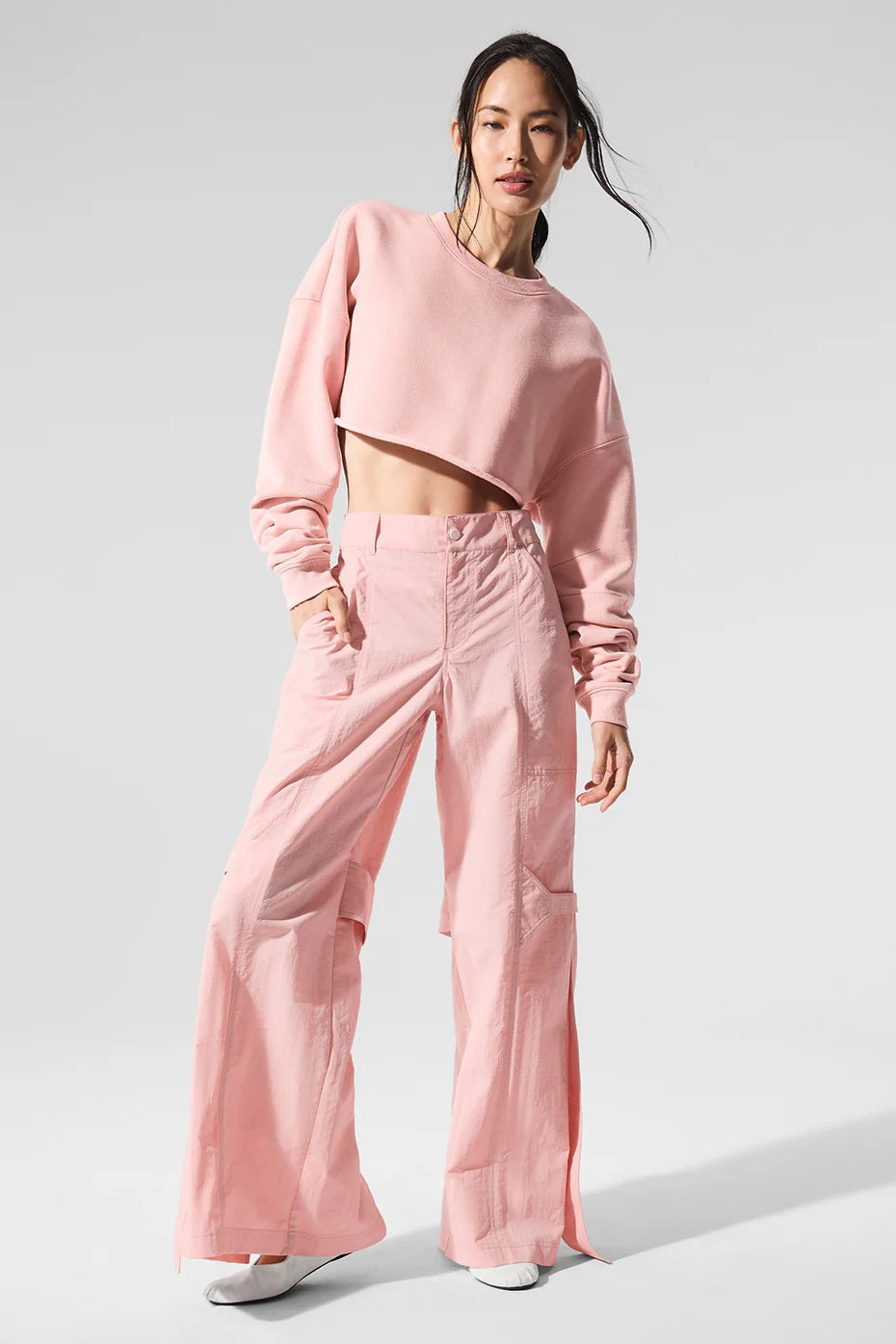 High-Waist Voyager Trouser - Pink Quartz