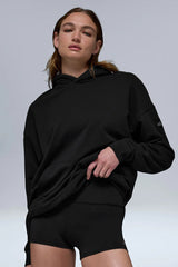 Double Take Hoodie - Black