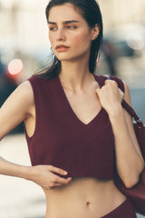 Supernatural Sweater Tank - Burgundy