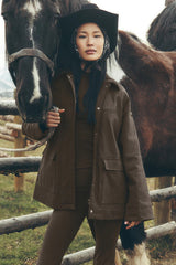 Twill Barn Jacket - Espresso