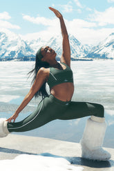 Airlift High-Waist Suit Up Legging - Clover Green/White