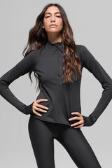 Airlift Winter Warm 1/4 Zip Long Sleeve - Black