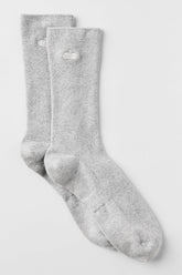 Unisex Half-Crew Understated Sock - Athletic Heather Grey
