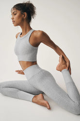 High-Waist Alosoft Lounge Legging - Athletic Heather Grey