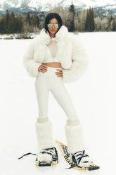 Airlift High-Waist Mesh Infatuation Legging - Ivory