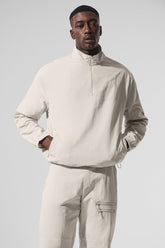 Light Weight Takeaway Track Pullover - Bone