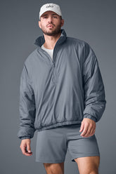 Latitude Light Weight 1/2 Zip Pullover Jacket - Steel Grey