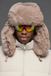 Faux Fur Starstruck Hat - Oat