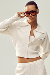 Cashmere Radiate Jacket - Ivory