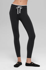 Airbrush High-Waist Race Pace 7/8 Legging - Black/White
