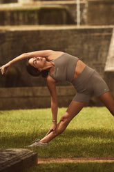 5" Seamless Ribbed Favorite Short - Light Cocoa