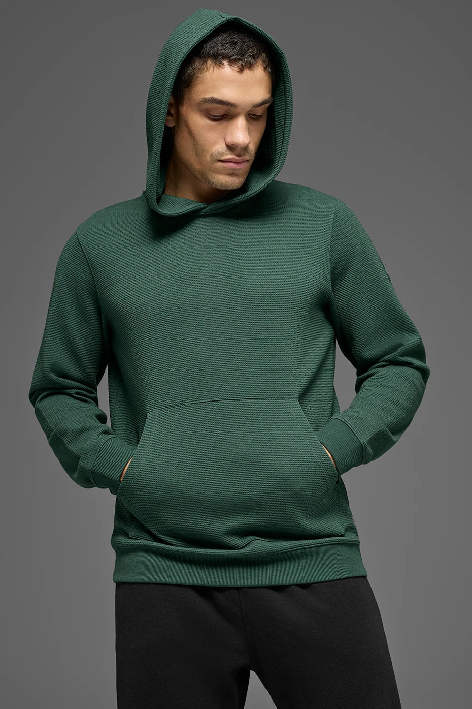 Waffle Lounge Hoodie - Clover Green