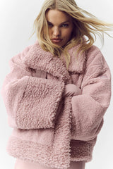 Sherpa Fireside Bomber - Pink Champagne