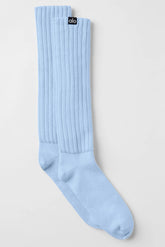 Unisex Scrunch Sock - Seashell Blue