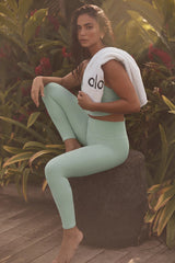 Alosoft High-Waist 7/8 Highlight Legging - Spearmint Heather
