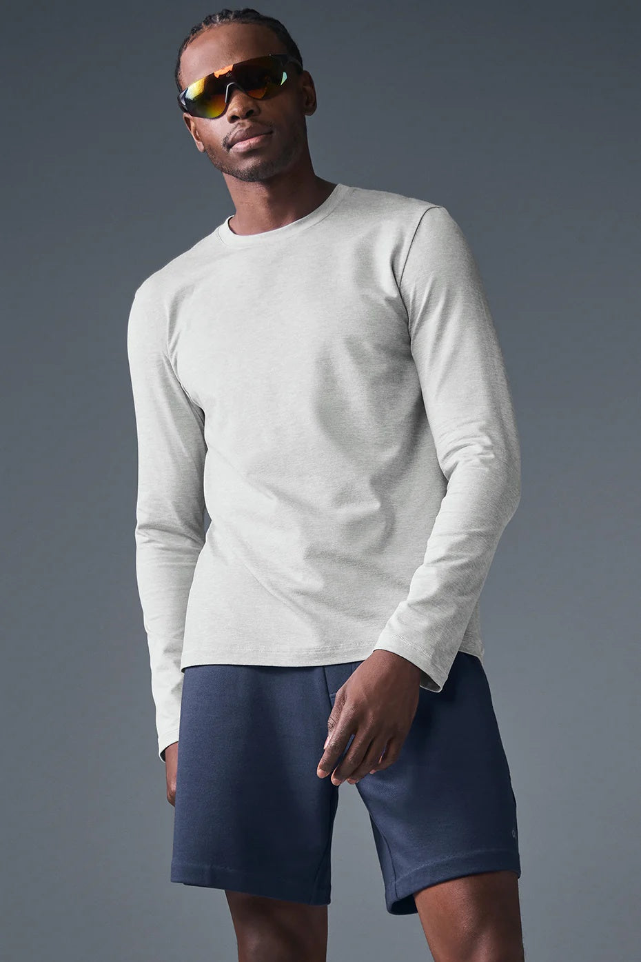 Conquer Reform Crewneck Long Sleeve - Athletic Heather Grey
