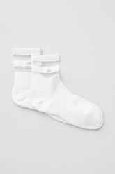 Women's Pulse Grip Sock - White