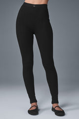 Pointelle Sweater High-Waist Be Mine Legging - Black