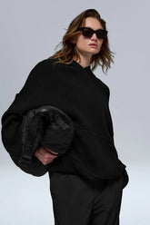 Scholar Hooded Sweater - Black