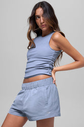 Ribbed En Pointe Tank - Winter Frost