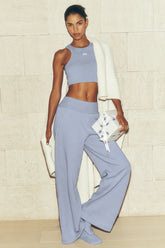Serenity Wide Leg Sweatpant - Winter Frost