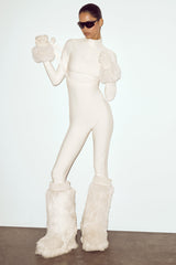 Airlift Winter Warm Ski Time Bib - Ivory