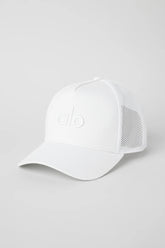 District Trucker Hat - white/white