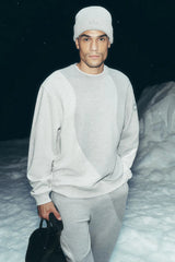 Make Waves Crew Neck Pullover - Athletic Heather Grey Tonal