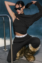 Waffle Weekend Escape Jogger - Black