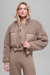 Sherpa Edge Bomber - Chai Latte