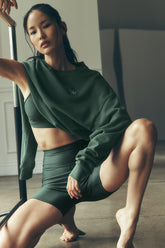 Accolade Crew Neck Pullover - Clover Green