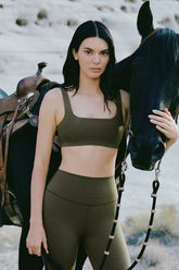 ALO Softsculpt Precision Bra - Green Olive