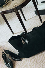 ALO Tranquility Tote - Black Suede