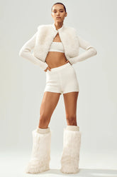 Cashmere High-Waist Embrace Short - Ivory