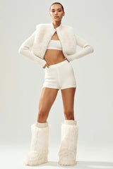 Cashmere High-Waist Embrace Short - Ivory