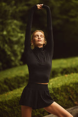 ALO Softsculpt Precision 1/4 Zip Long Sleeve - Black